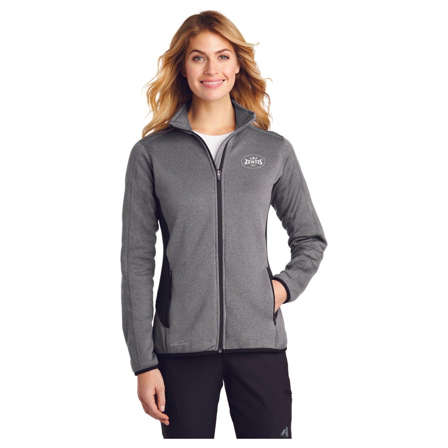 EB239 Eddie Bauer® Ladies Full-Zip Heather Stretch Fleece Jacket