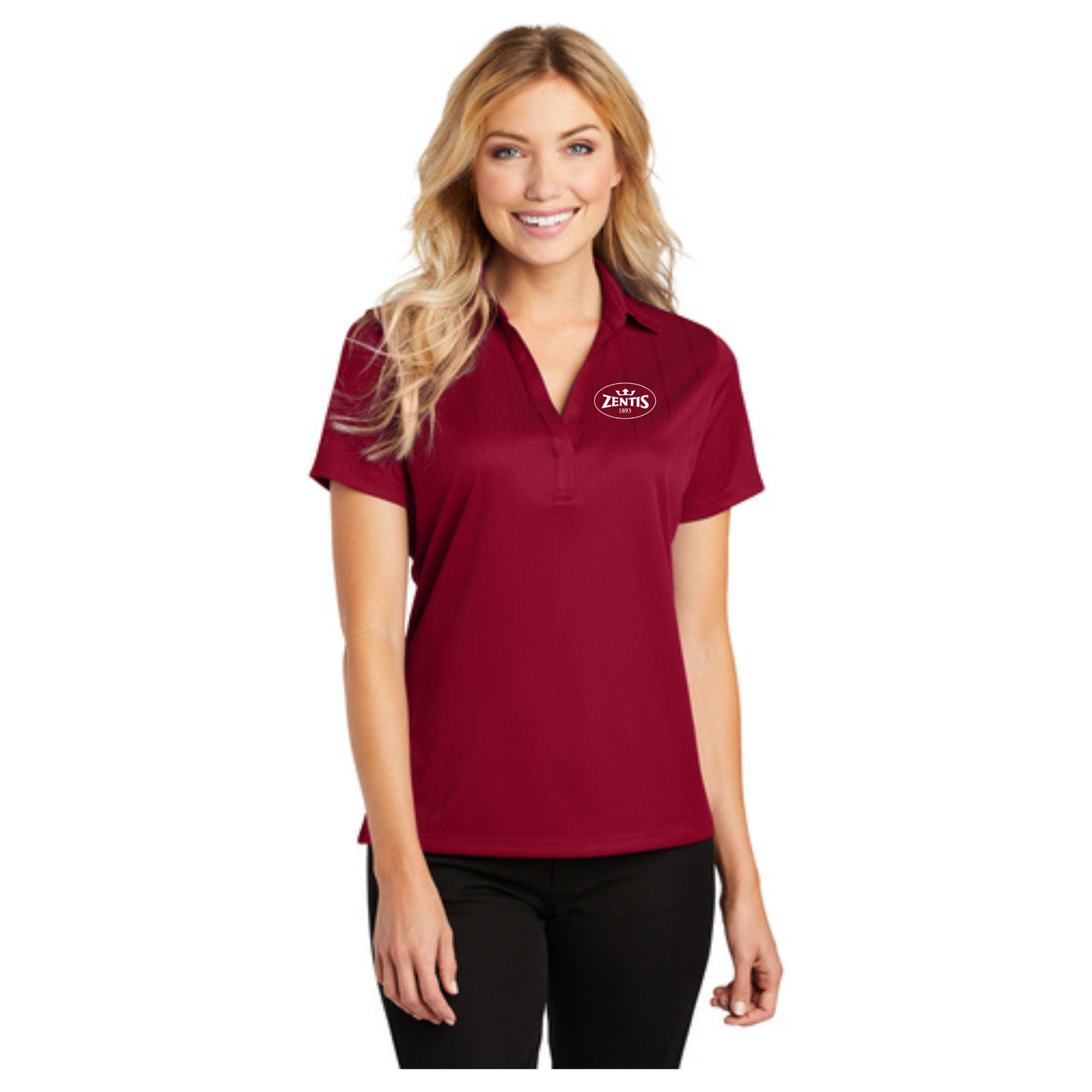 L528 Port Authority® Ladies Performance Fine Jacquard Polo