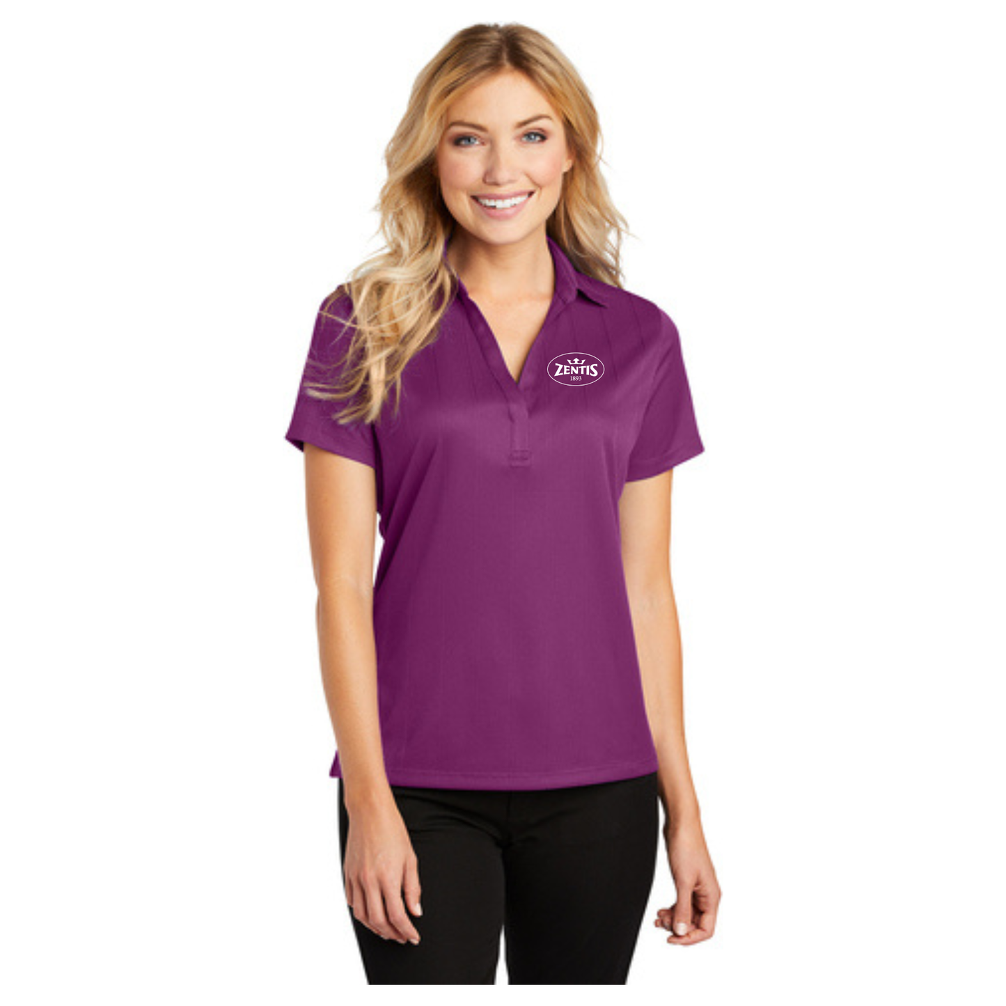 L528 Port Authority® Ladies Performance Fine Jacquard Polo