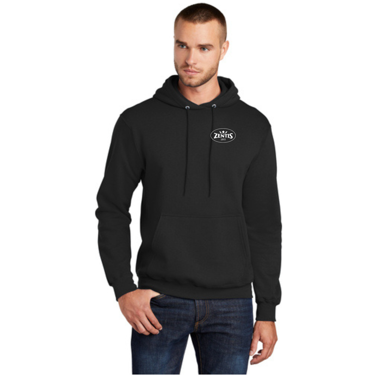 Port & Company® Core Fleece Pullover Hooded Sweatshirt - Left Chest - PC78H