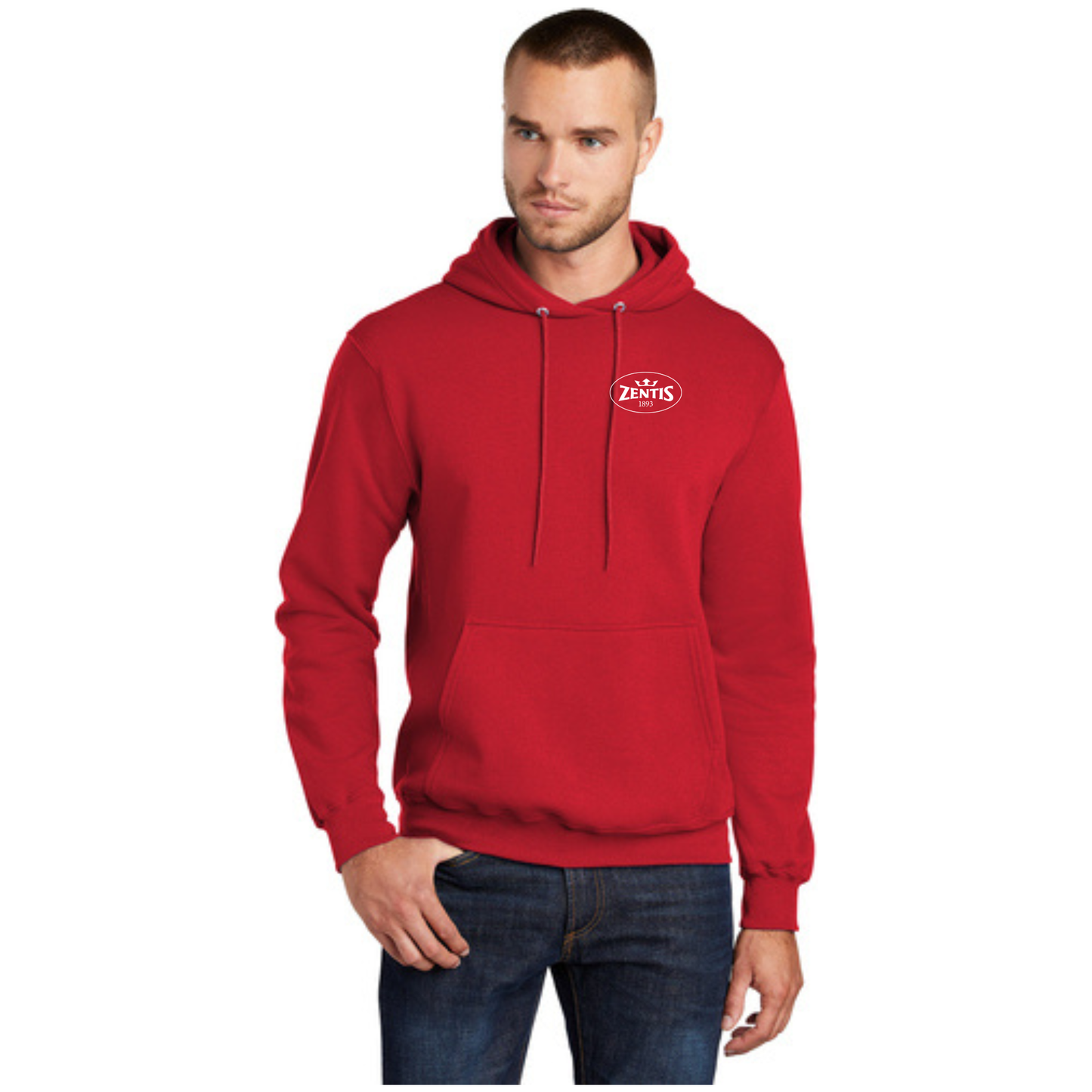 Port & Company® Core Fleece Pullover Hooded Sweatshirt - Left Chest - PC78H