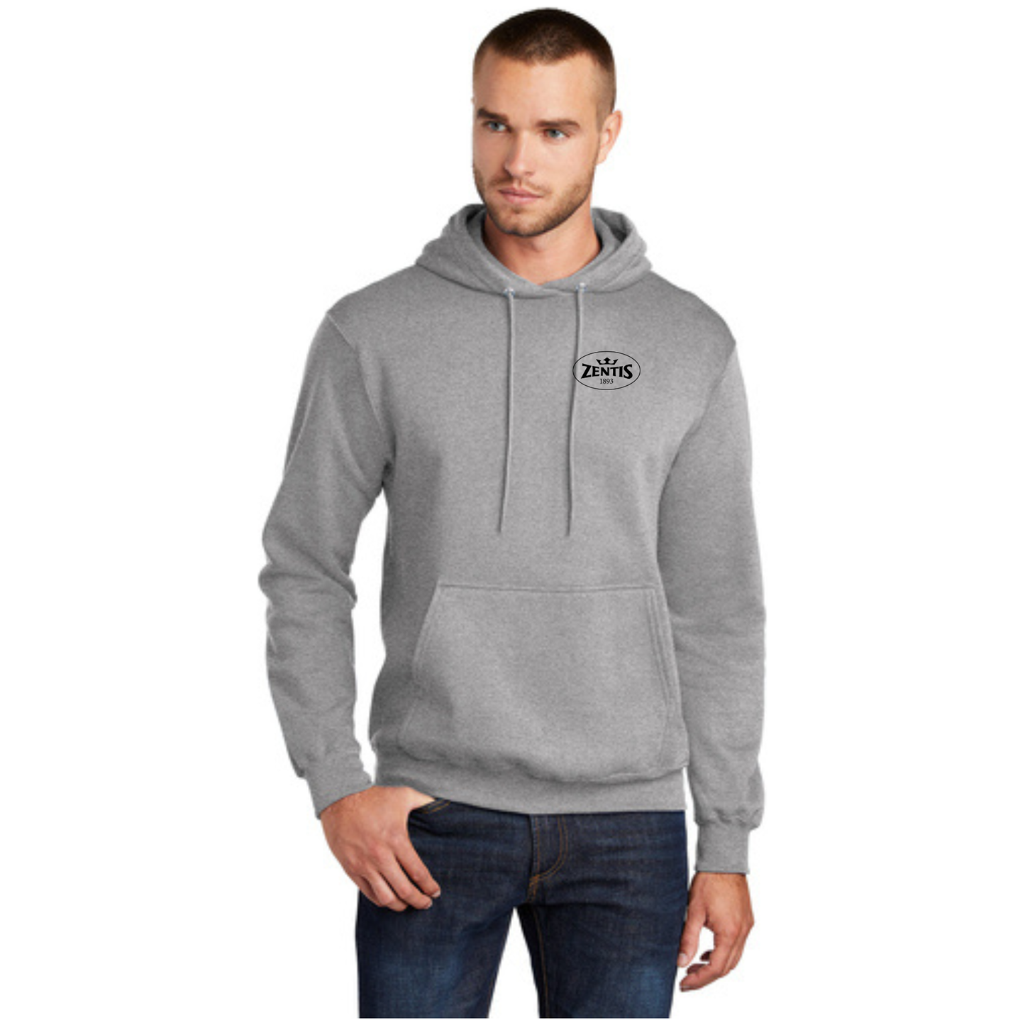 Port & Company® Core Fleece Pullover Hooded Sweatshirt - Left Chest - PC78H