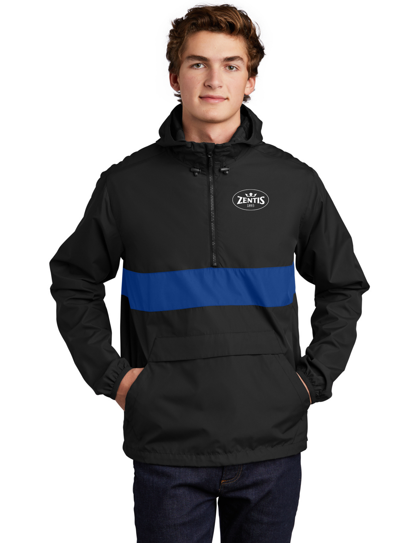 Sport-Tek® Zipped Pocket Anorak - JST65