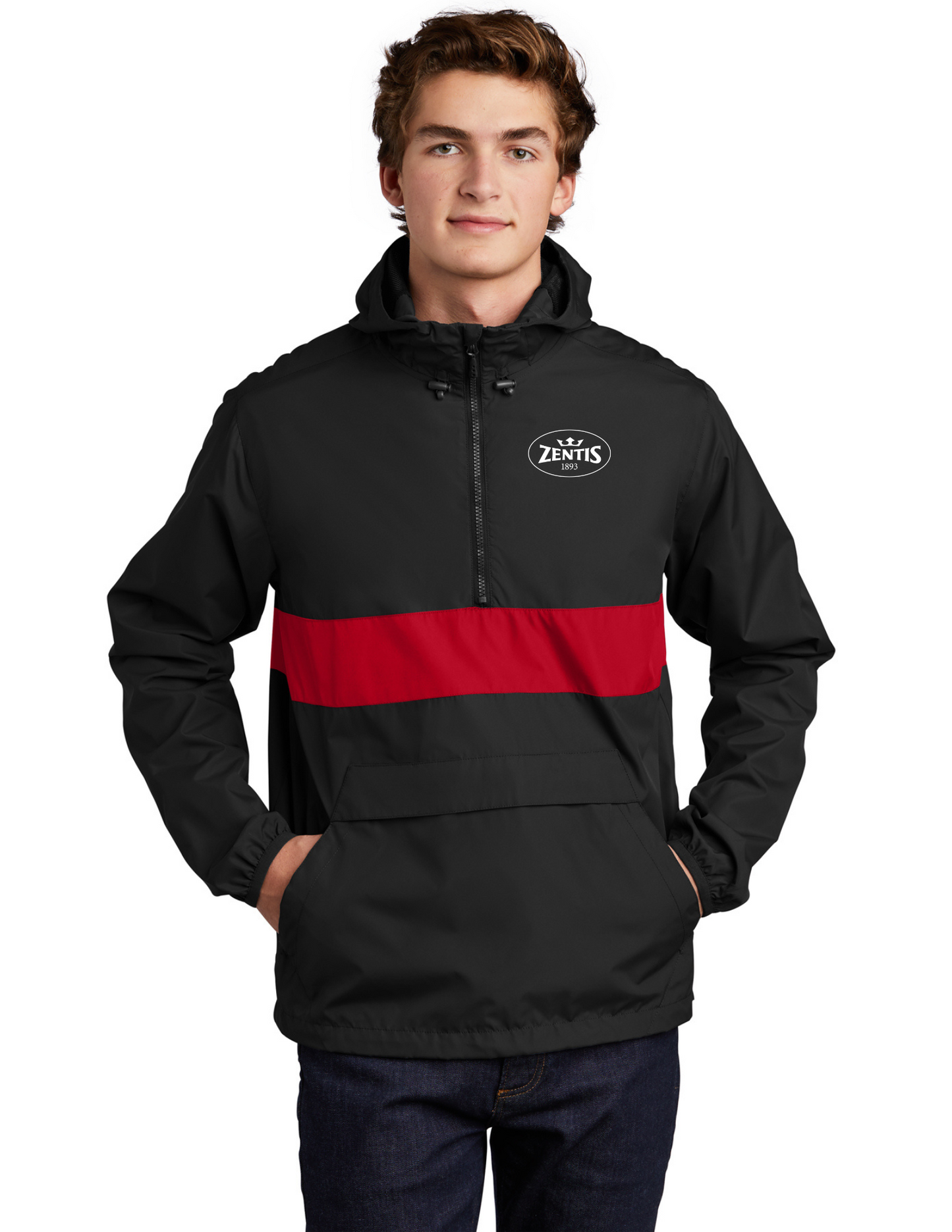 Sport-Tek® Zipped Pocket Anorak - JST65