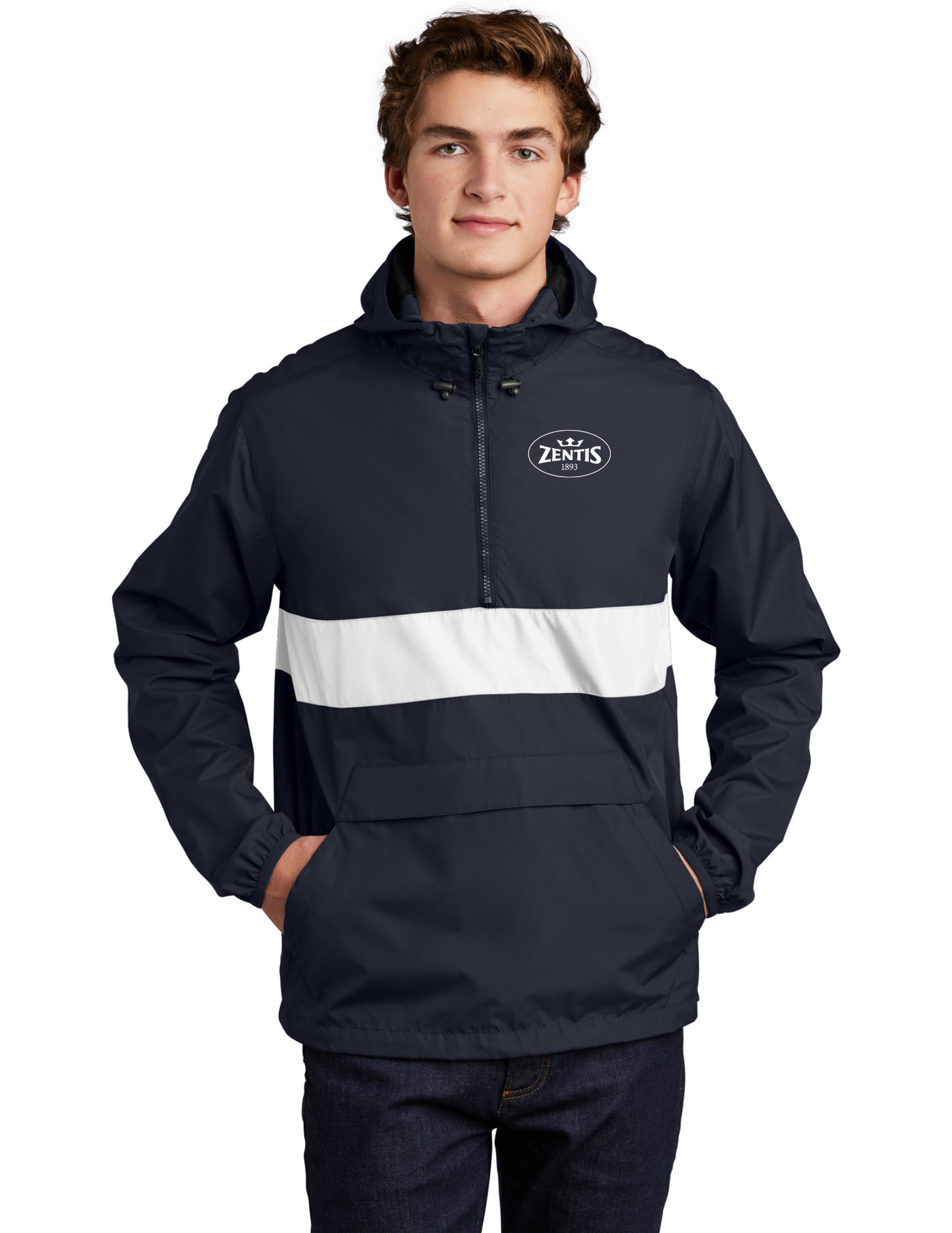 Sport-Tek® Zipped Pocket Anorak - JST65