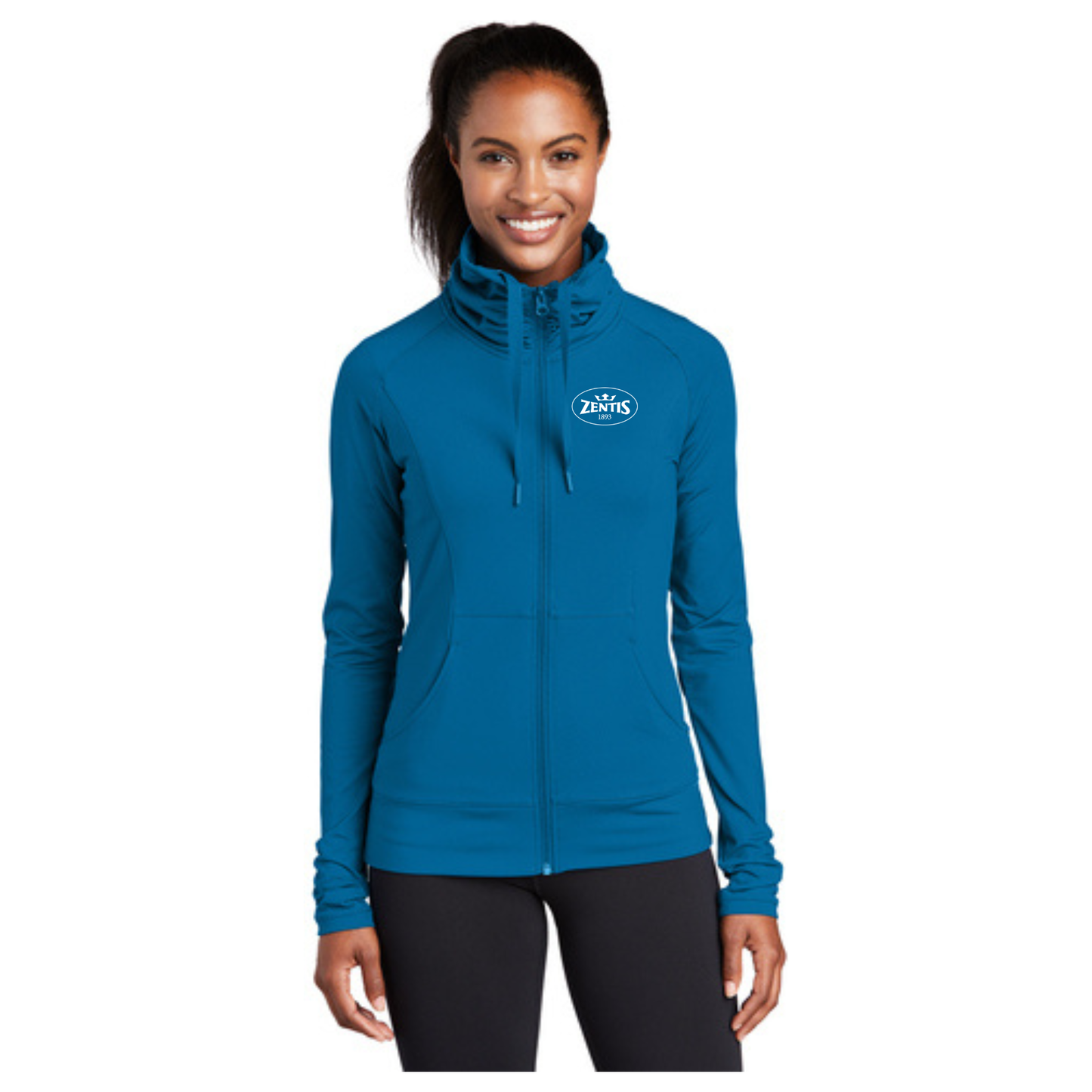 LST852 Sport-Tek® Ladies Sport-Wick® Stretch Full-Zip Jacket
