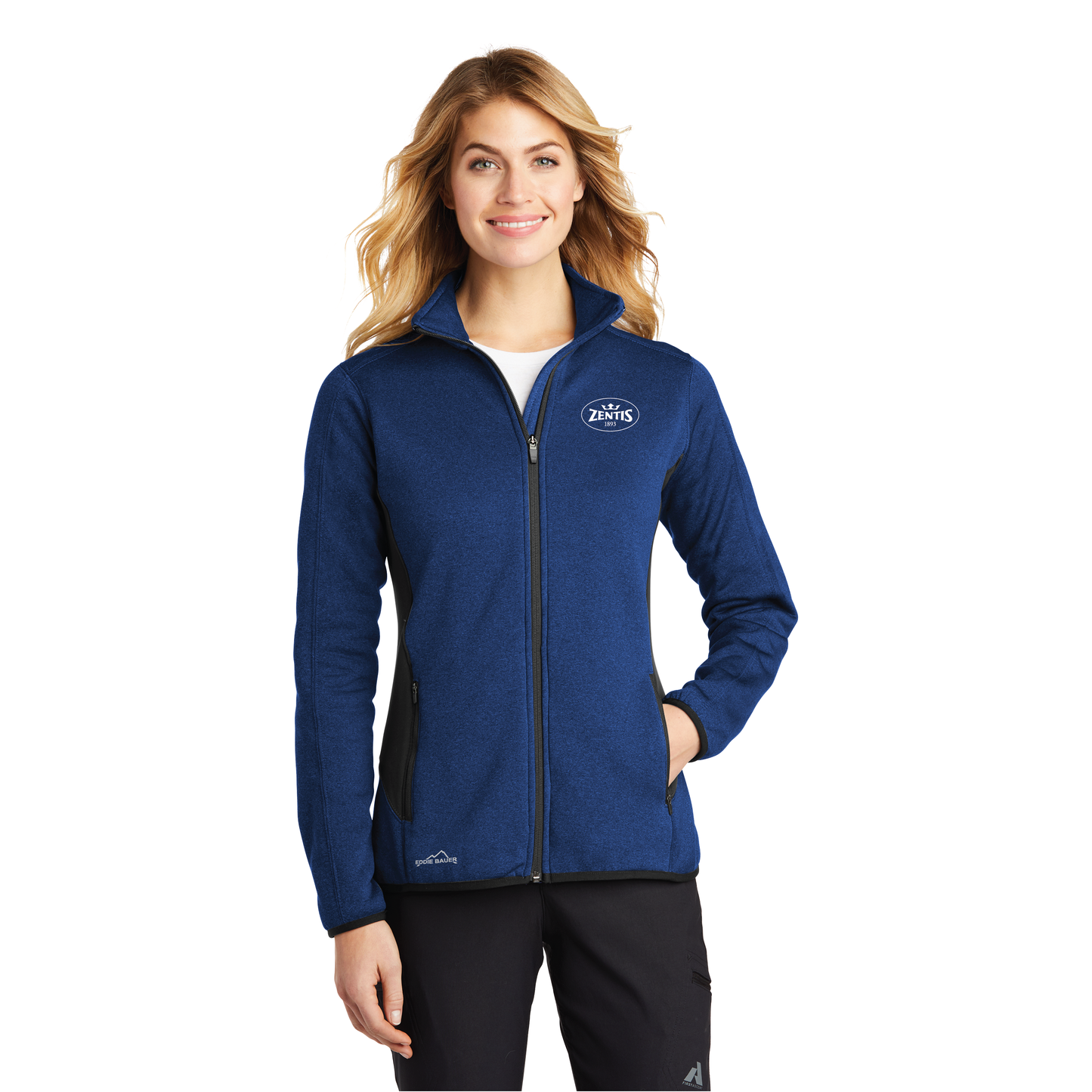EB239 Eddie Bauer® Ladies Full-Zip Heather Stretch Fleece Jacket