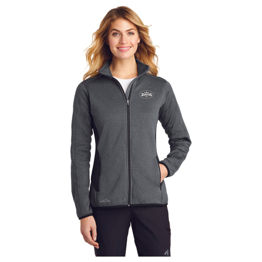 EB239 Eddie Bauer® Ladies Full-Zip Heather Stretch Fleece Jacket